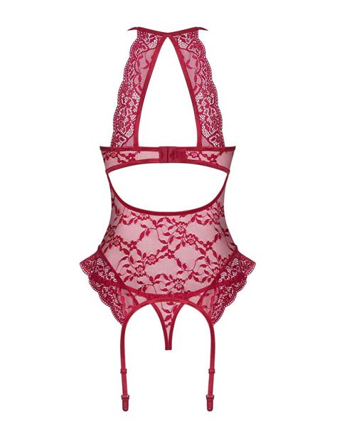 Obsessive Ivetta Corset And Thong Set Belle Lingerie Obsessive