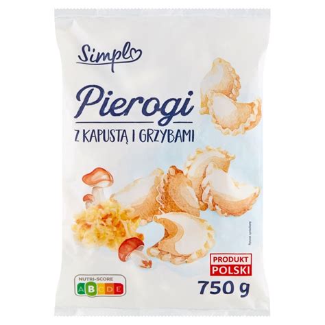 Simpl Pierogi z kapustą i grzybami 750 g Zakupy online z dostawą do