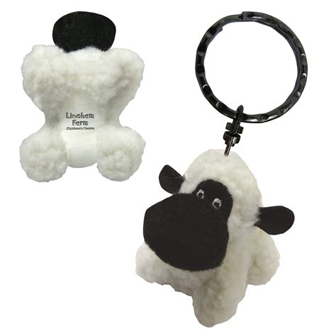 Sheep Soft Toy Keyring | Emblem Print Products