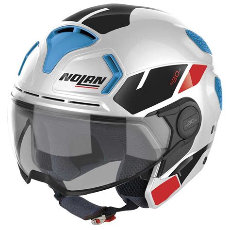 Nolan N T Blazer Open Face Helmet White Motardinn