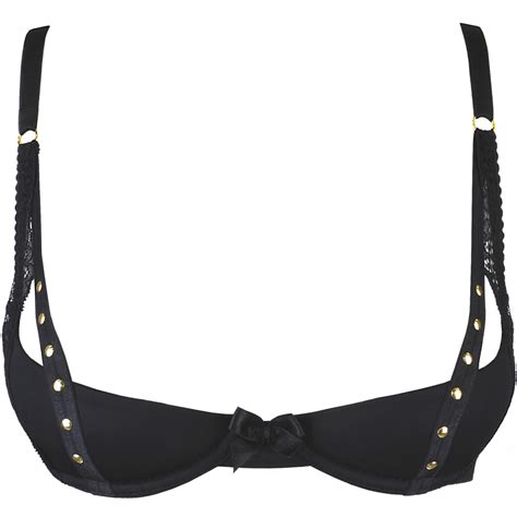 Ouvert BH Mit Schleifchen Schwarz BHs Heben Club Hot Fashion Odretto Highheels