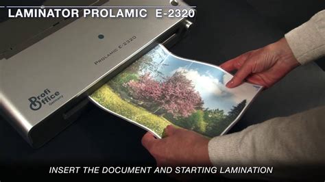 ProfiOffice Laminiergerät, Prolamic E-2320 - YouTube
