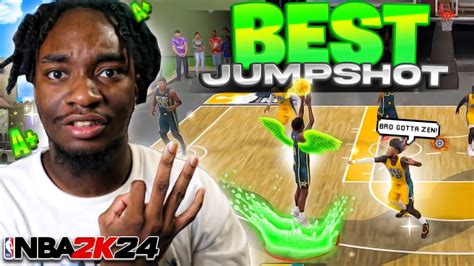 NEW BEST JUMPSHOT FOR TALL BUILDS 6 5 6 9 ON NBA 2K24 ONLY JUMPSHOT