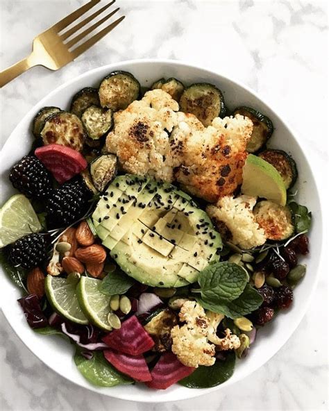 Roasted Vegetable Nourish Bowl Real Vibrant