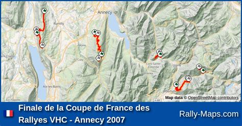 Maps Finale De La Coupe De France Des Rallyes Vhc Annecy