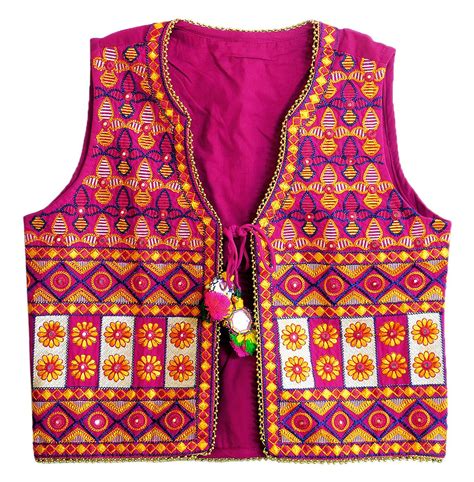 Katchi Embroidery On Ladies Koti Jacket