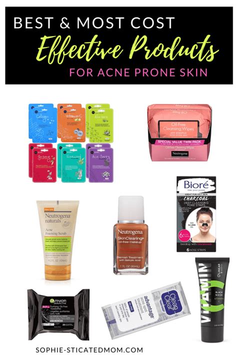 Best And Most Cost Effective Products For Acne Prone Skin Sophie