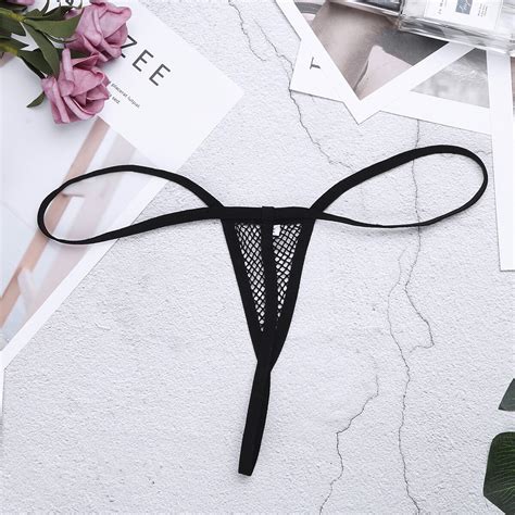 DE Damen Sexy Micro Bikini Rückenfrei Bademode Transparent Unterwäsche