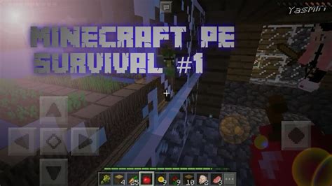 Minecraft PE SURVIVAL 01 Encontramos Uma Vila YouTube