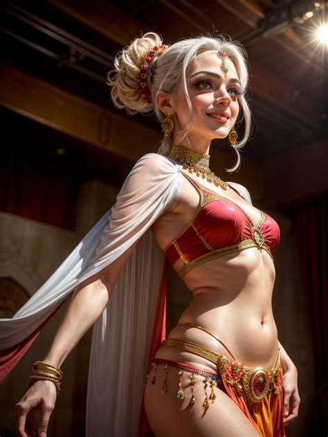 Mischievous Skinny Belly Dancer AI Porn