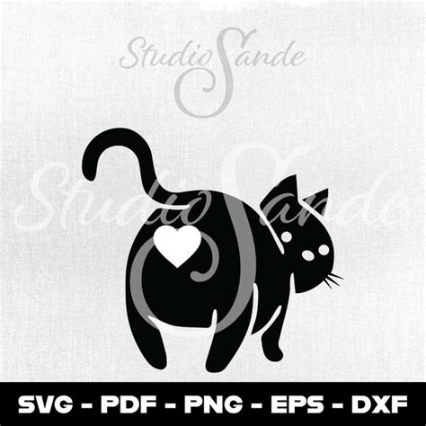 Cat Butt Svg Etsy