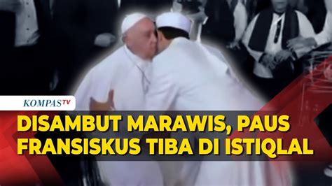 Full Momen Paus Fransiskus Disambut Marawis Saat Tiba Di Masjid