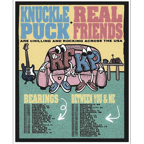 Knuckle Puck Real Friends Bearings Between You Me Reverb