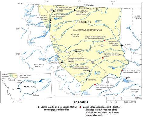 U S Geological Survey And Blackfeet Water Department Hydrologic