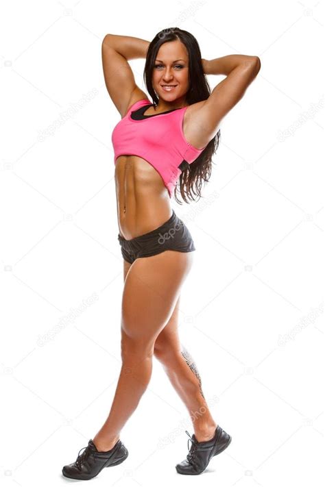 Athletic Brunette Woman Stock Photo By Fxquadro