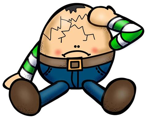 Cracked Humpty Dumpty Clipart