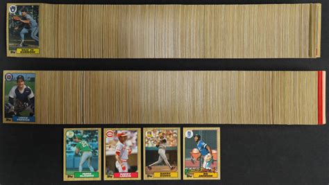 Topps Baseball Complete Set Of Cards With Bo Jackson Rc