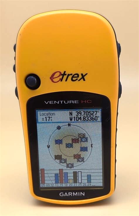 Garmin Etrex Venture Hc Handheld Gps Receiver Navigator Yellow Hiking