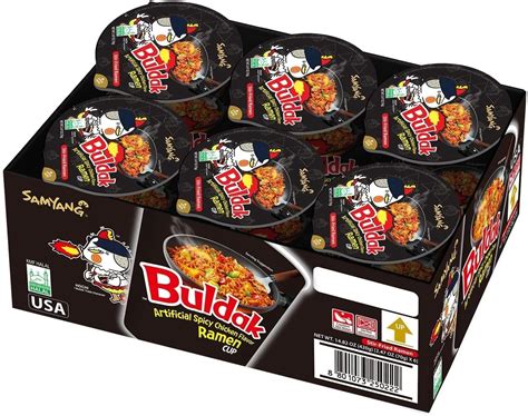 Amazon Buldak Ramen Noodles Cheese Flavor Pack Cup Noodles Korean Spicy Hot Chicken