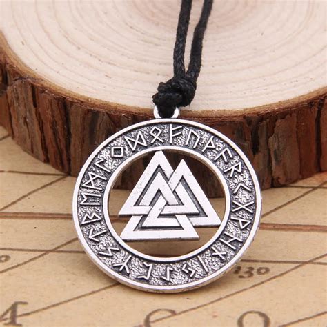 Viking odin rune amulet pendant Men necklace Scandinavian-in Pendant ...