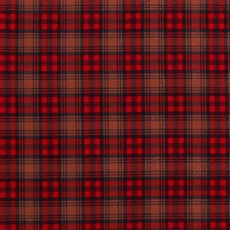 Plaid Flannel Fabric Etsy