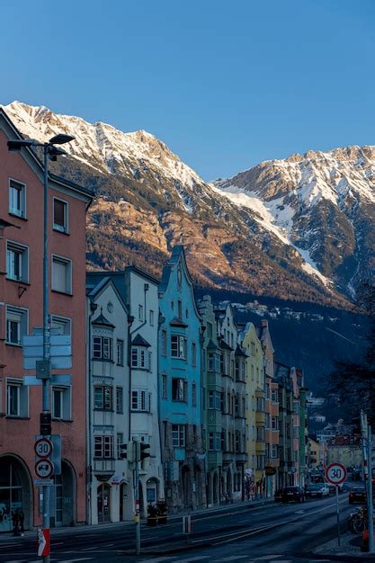 Premium Photo City Scape Of Innsbruck Austria With Famous Houses