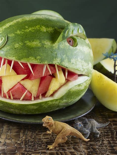 Stegosaurus Watermelon Board Healthy Party Snacks Watermelon