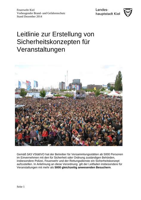 Pdf Leitlinie Zur Erstellung Von Sicherheitskonzepten F R