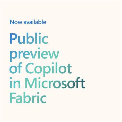 Copilot In Microsoft Fabric A New Feature David Yardy Pe Mcsd Posted On The Topic Linkedin