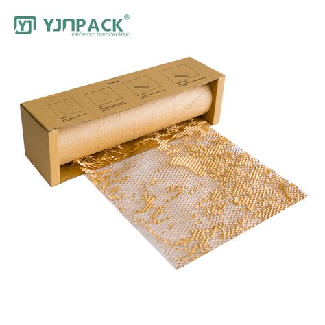 Self Dispenser Boxes Kraft Roll Packaging Cushion Carton Honeycomb Wrap