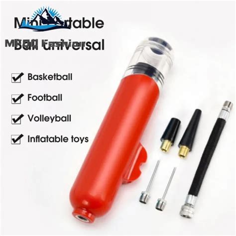 Manual Ball Pump With Air Needle Air Nozzle Portable Inflating Pump For