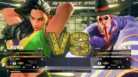 Sfv Champion Edition Bono Bono Laura Vs Wawon F A N G Online