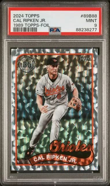 2024 TOPPS 1989 Topps Cal Ripken Jr 89B88 Foil Orioles PSA 9 EUR 4