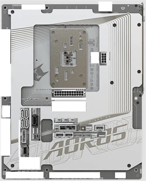 The B650e Aorus Stealth Ice Is Gigabytes First Motherboard For Amd Cpus With Its Connectors On