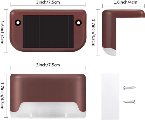 Luces solares de cubierta impermeables con luz LED solar lámpara de