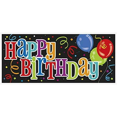 Happy Birthday Wall Banner 60" x 27" | Walmart Canada