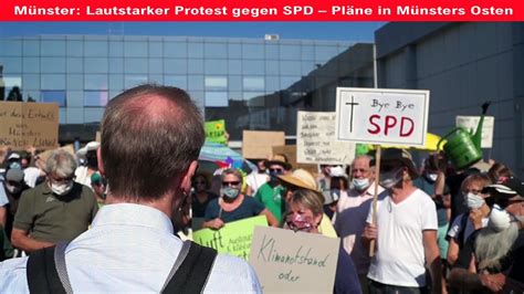 M Nster Lautstarker Protest Gegen Spd Pl Ne In M Nsters Osten Youtube