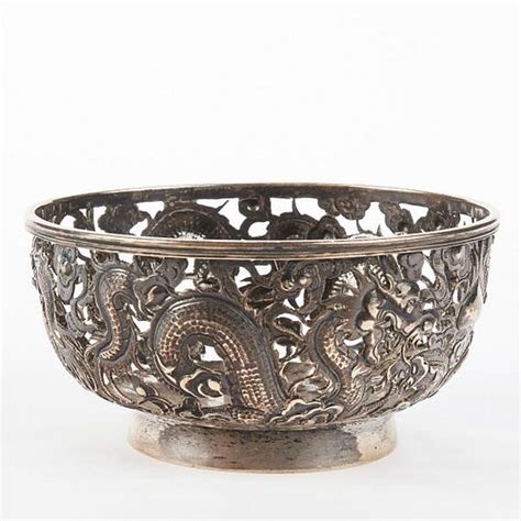 Chinese Export Silver Dragon Bowl Sold At Auction On 16th June Bidsquare