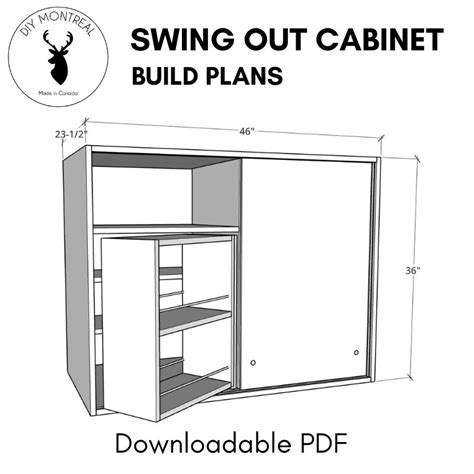 Swing Out Wall Cabinet With Sliding Doors Pdf Build Plans Diy Montreal