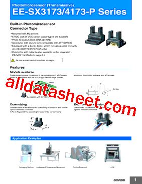 EE SX3173 Datasheet PDF Omron Electronics LLC