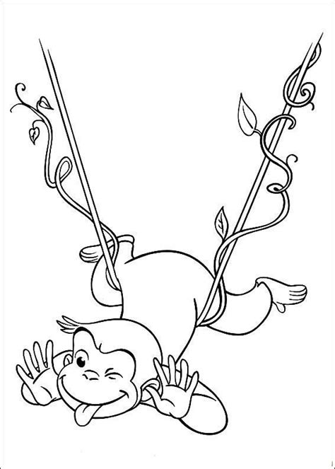 Curious George Coloring Pages Curious George Crafts Curious George