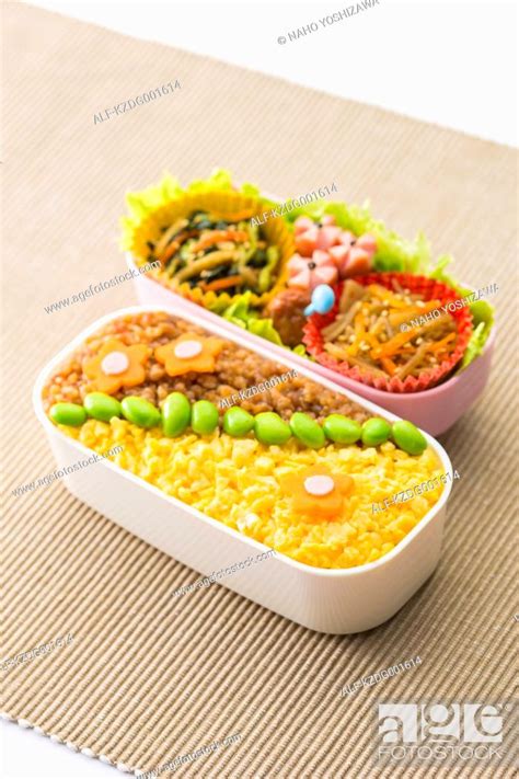 Japanese style bento lunch box, Stock Photo, Picture And Royalty Free