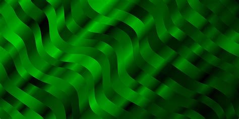 textura de vector verde claro con curvas Ilustración de estilo