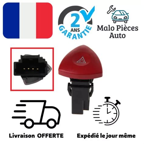 Bouton Warning Commande Feux De D Tresse Pour Renault Laguna Trafic