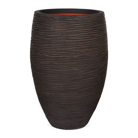 Plastic Plant Pot Nature Elegant Deluxe Rib Nl Capi Round