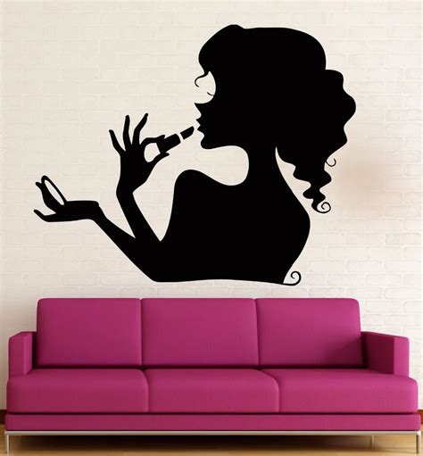 Buy Cosmetics Make Up Vinyl Wall Decal Hair Style Sexy