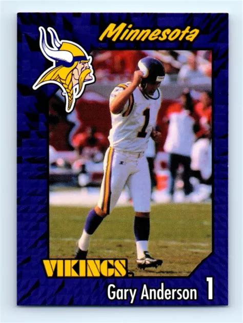 1999 BURGER KING Minnesota Vikings Gary Anderson Minnesota Vikings 4