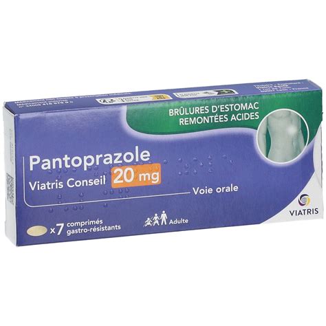 Pantoprazole Viatris Conseil 20 Mg 7 Pc S Redcare Pharmacie