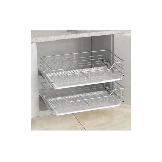 2pcs Pull Basket 304 Cabinet Professional Pull Basket 2 In 1 Pull Out