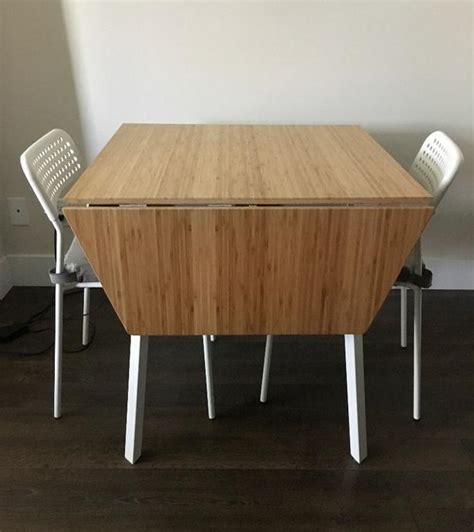 Ikea Drop Leaf Bamboo Dining Table Chairs Classifieds For Jobs